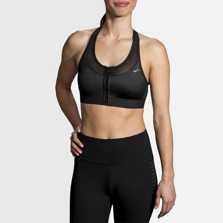 Brooks Fastforward Zip - Run Bra Mujer - Gris (EBYF-97068)